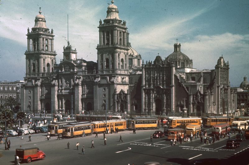 File:Mexico City, Metropolitan Cathedral, Kodachrome by Chalmers Butterfield.jpg
